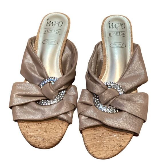 IMPO REXINE WEDGE SANDALS Memory Foam 8.5 - Picture 8 of 12